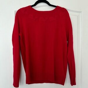 Vineyard Vines red sweater with whales